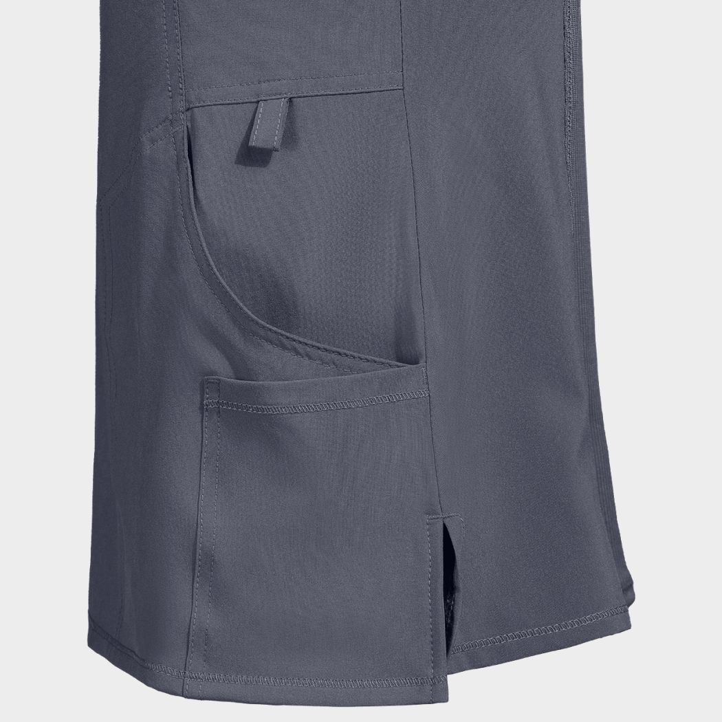 Tunică medicală pentru femei CHEROKEE WRAP GRI CKE2625A