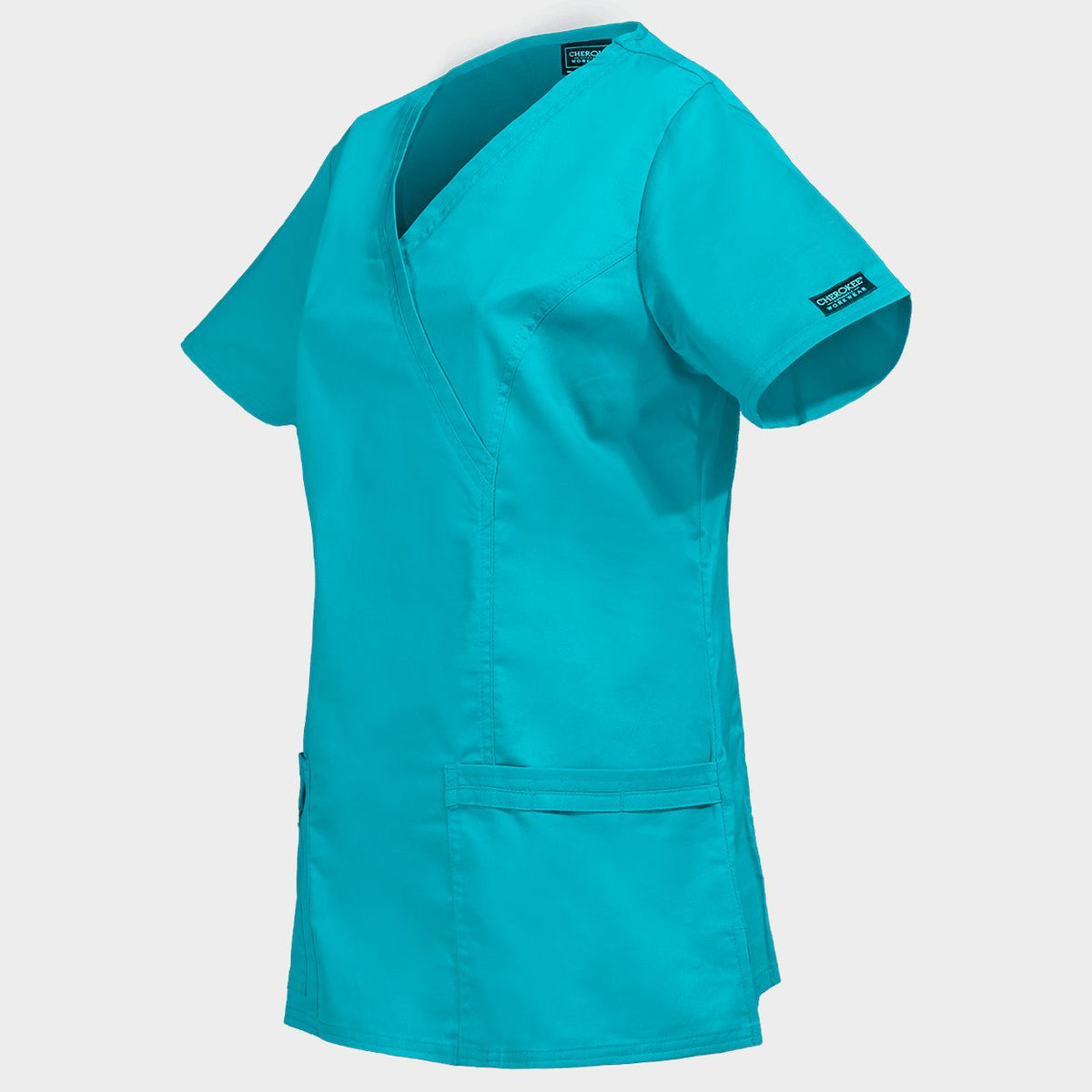 Tunică medicală pentru femei CHEROKEE WRAP PETROL DESCHIS WWE4728