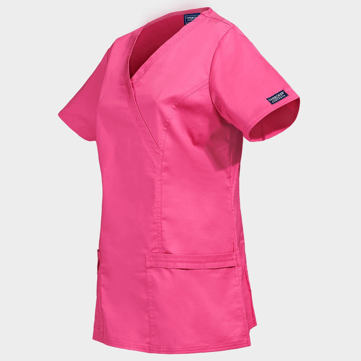 Tunică medicală pentru femei CHEROKEE WRAP ROZ WWE4728