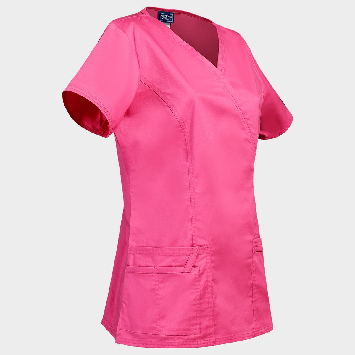Tunică medicală pentru femei CHEROKEE WRAP ROZ WWE4728