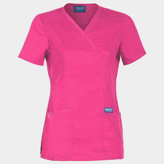 Tunică medicală de damă CHEROKEE WRAP ROZ WWE610