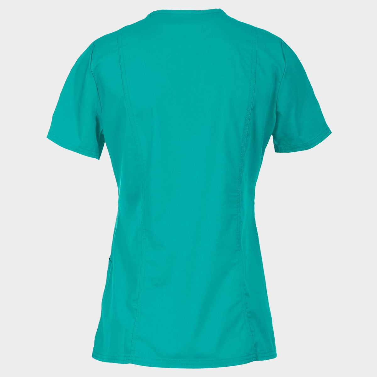 Tunică medicală de damă CHEROKEE WRAP DESCHIS CARIBBEAN BLUE WWE610