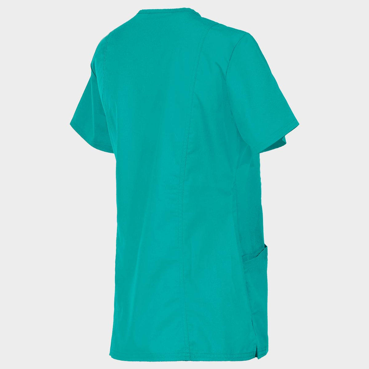 Tunică medicală de damă CHEROKEE WRAP DESCHIS CARIBBEAN BLUE WWE610