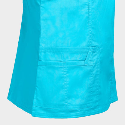 Tunică medicală pentru femei CHEROKEE WRAP TURQUOISE WWE4728