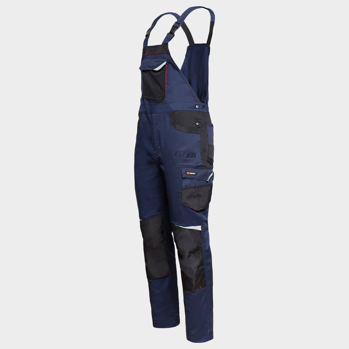 Salopetă de lucru STENSO KASTOR STRETCH DARK BLUE/RED