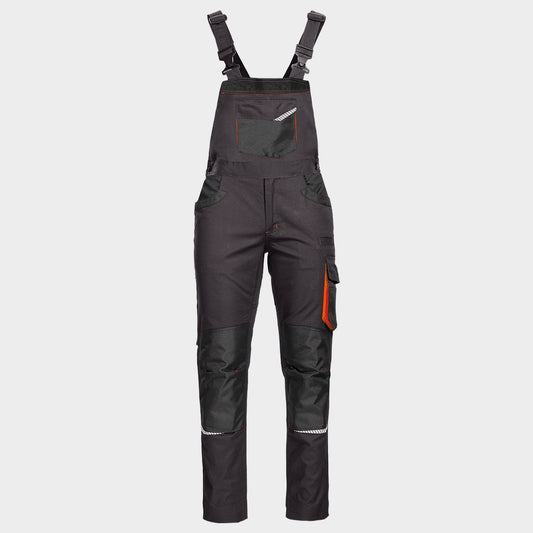 Salopetă de lucru STENSO KASTOR STRETCH GREY/ORANGE