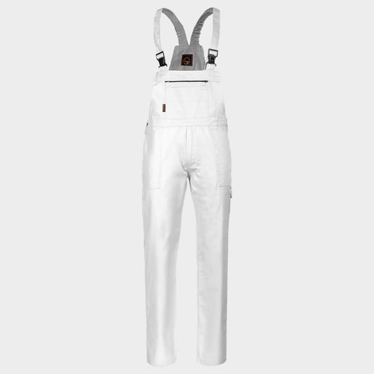 Pantaloni de salopete STENSO PLUTONN T/C ALB