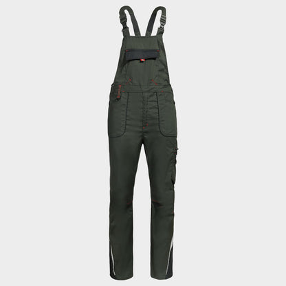 Pantaloni de salopete STENSO PRISMA LIGHT STRETCH KAKI/NEGRU