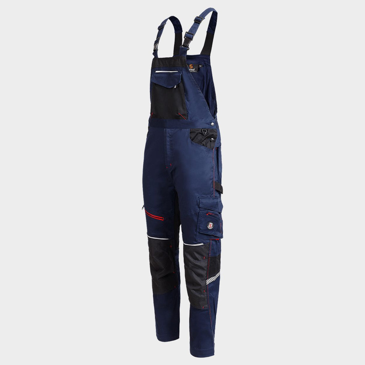 Salopetă de lucru STENSO REVOLT 4STRETCH DARK BLUE/BLACK/RED