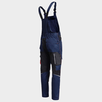 Salopetă de lucru STENSO REVOLT 4STRETCH DARK BLUE/BLACK/RED