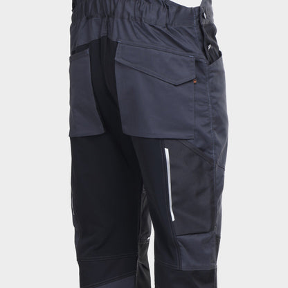 Salopetă de lucru STENSO REVOLT 4STRETCH GRI/NEGRU/PETROL