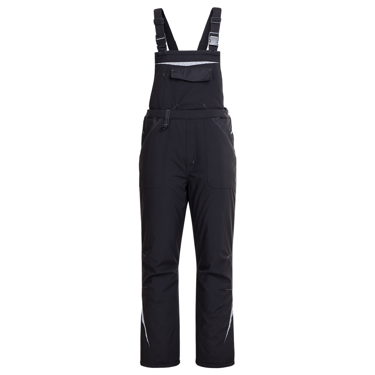 Salopetă de lucru STENSO REVOLT SOFTSHELL WINTER NEGRU