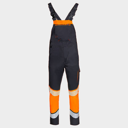 Pantaloni cu pieptar STENSO PRIMO HV LIGHT STRETCH ORANGE