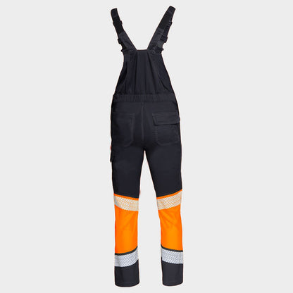 Pantaloni cu pieptar STENSO PRIMO HV LIGHT STRETCH ORANGE