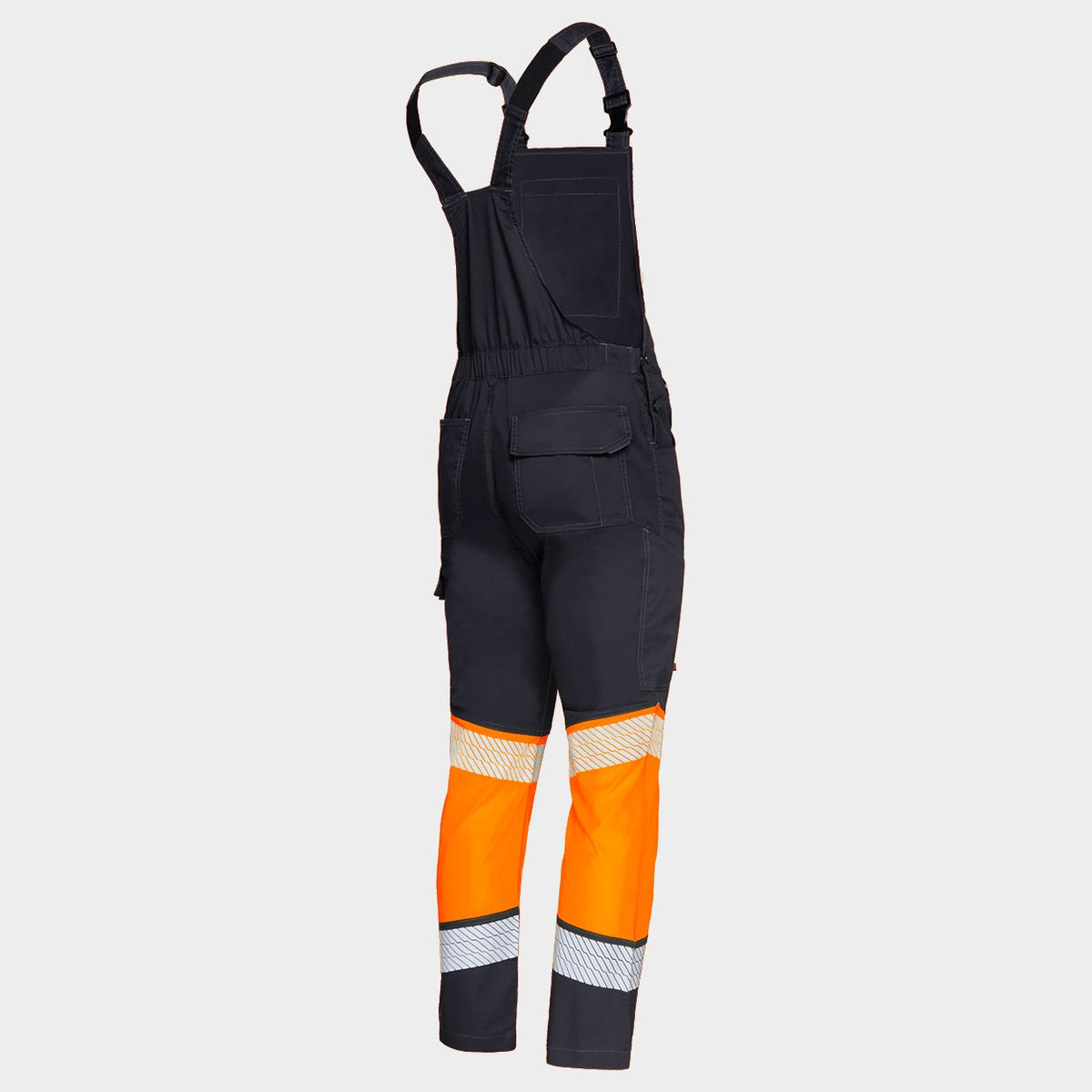 Pantaloni cu pieptar STENSO PRIMO HV LIGHT STRETCH ORANGE
