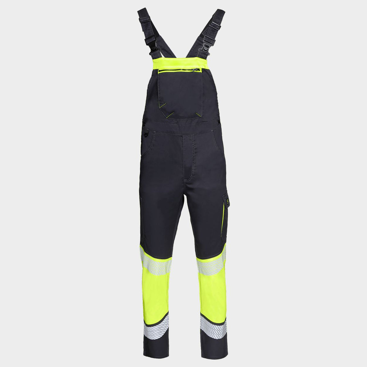 Pantaloni cu pieptar STENSO PRIMO HV LIGHT STRETCH YELLOW