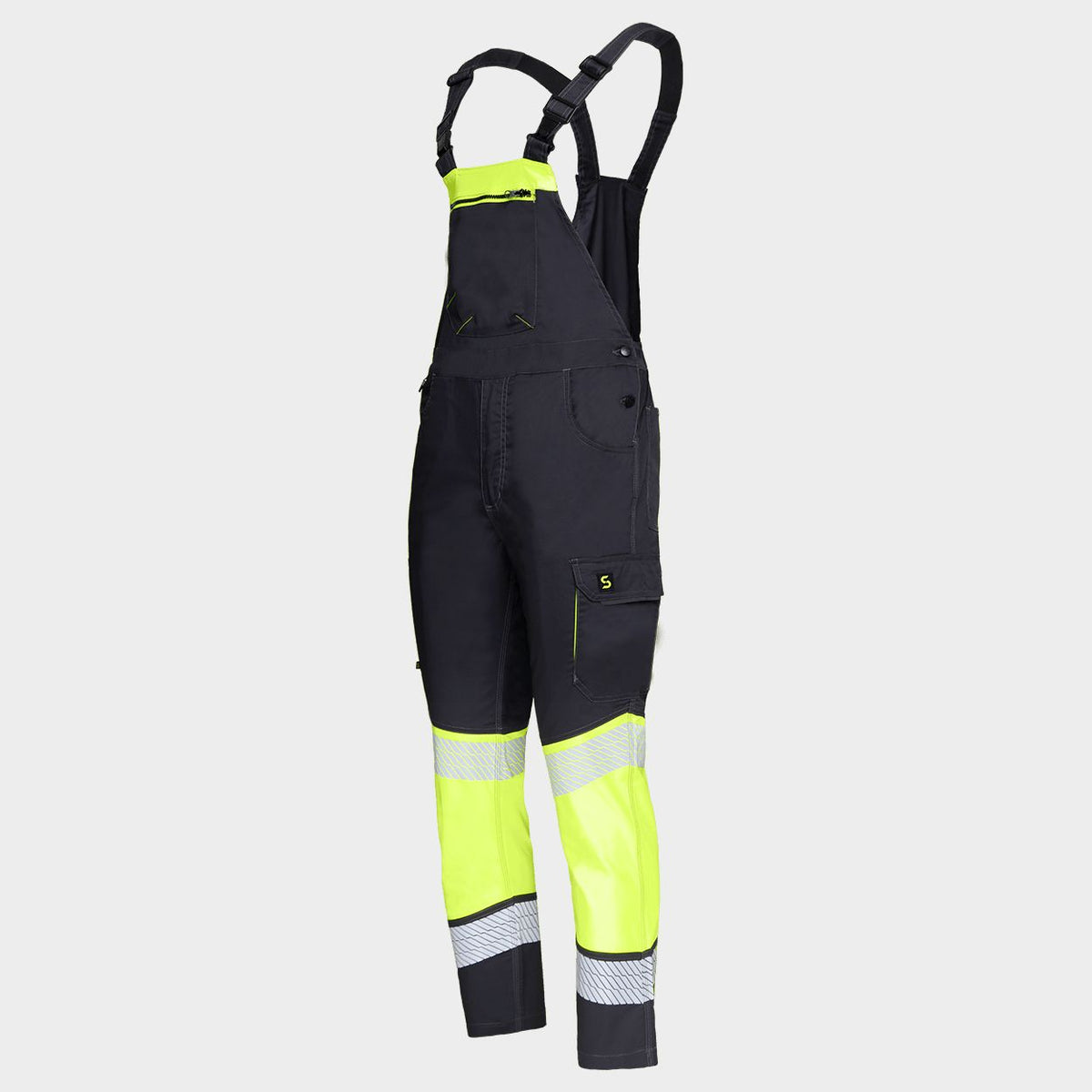 Pantaloni cu pieptar STENSO PRIMO HV LIGHT STRETCH YELLOW