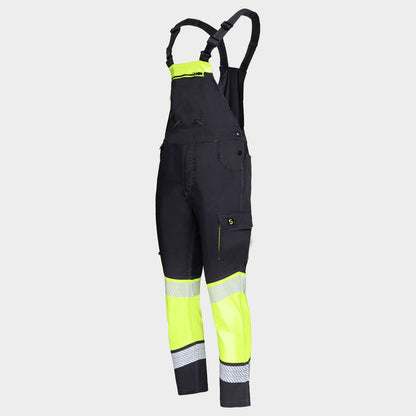 Pantaloni cu pieptar STENSO PRIMO HV LIGHT STRETCH YELLOW