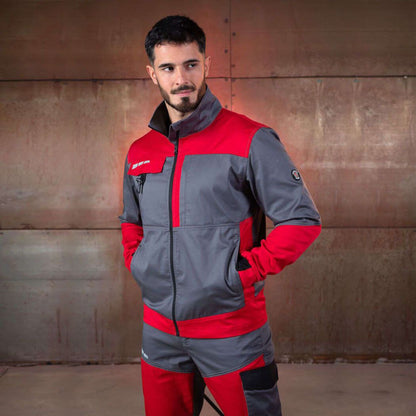 Jachetă de lucru STENSO EOS STRETCH RED/GREY