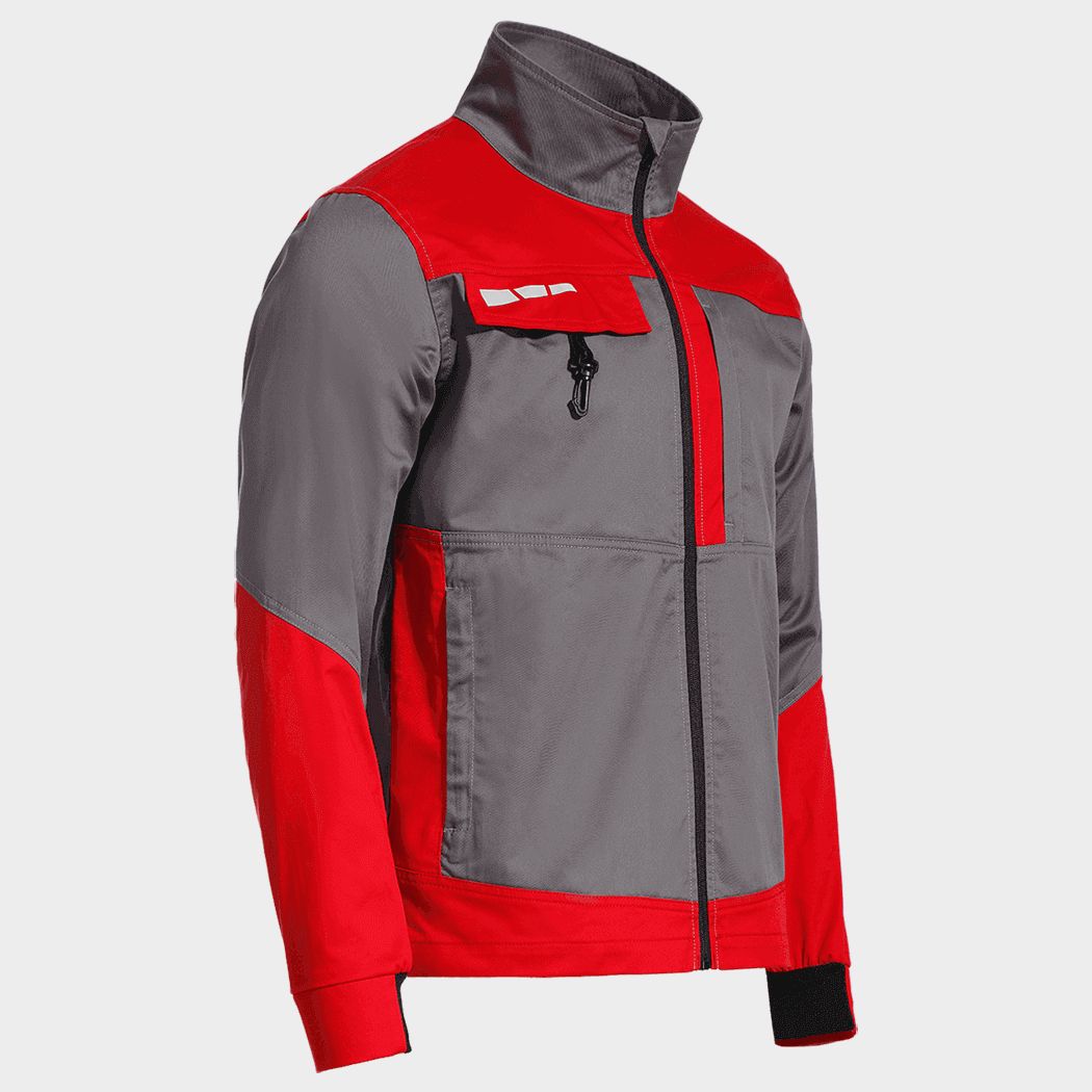 Jachetă de lucru STENSO EOS STRETCH RED/GREY