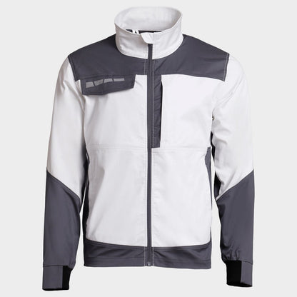 Jachetă de lucru STENSO EOS STRETCH WHITE/DARK GREY
