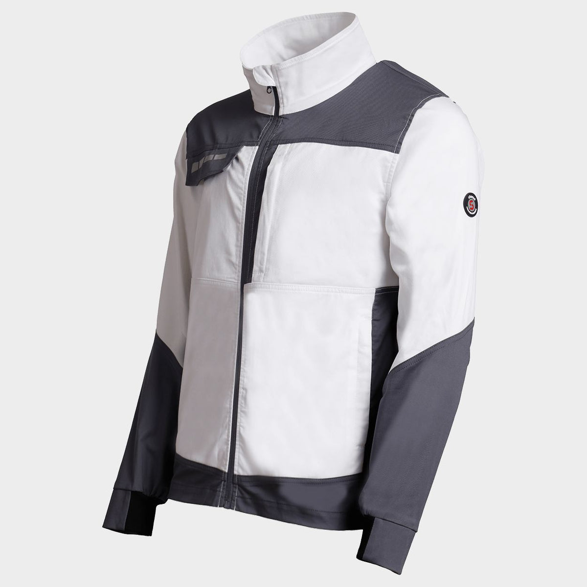 Jachetă de lucru STENSO EOS STRETCH WHITE/DARK GREY