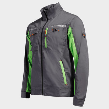 Jachetă de lucru STENSO PRISMA LIGHT STRETCH GRI/VERDE
