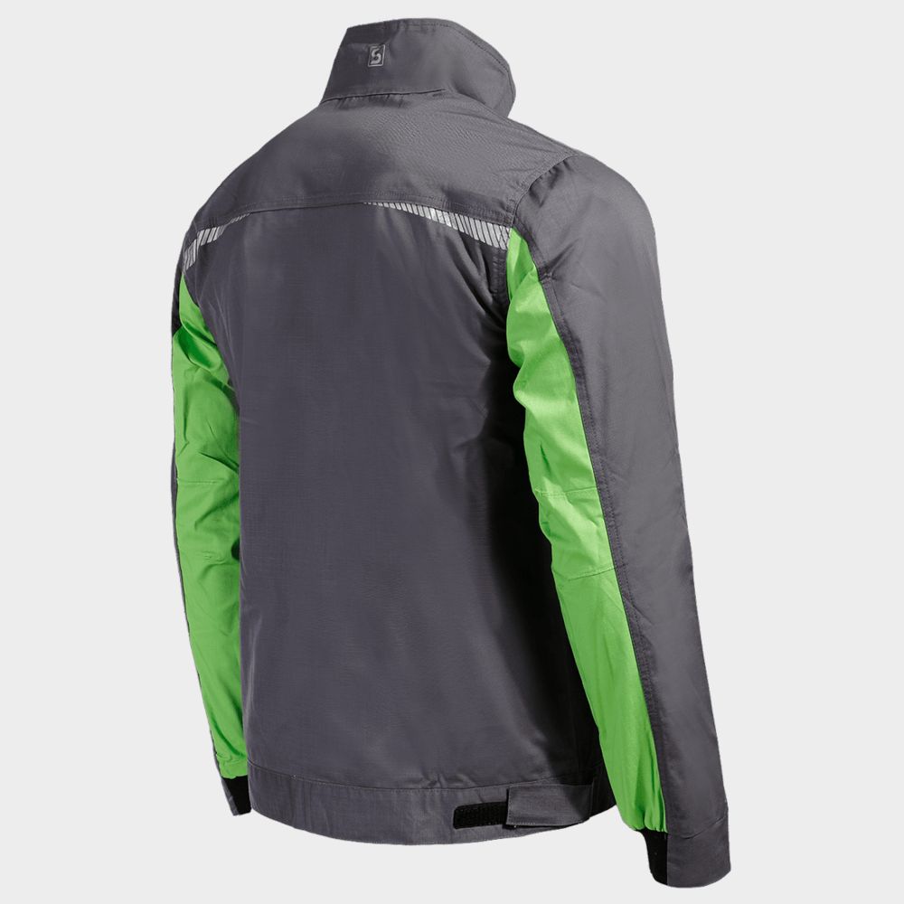 Jachetă de lucru STENSO PRISMA LIGHT STRETCH GRI/VERDE