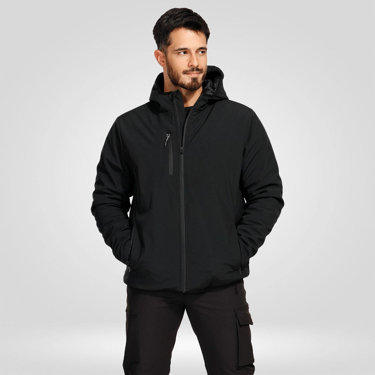 Jachetă de lucru STENSO REEF PAD SOFTSHELL BLACK