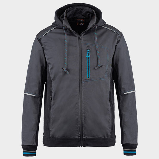 Jachetă de lucru STENSO REVOLT 4STRETCH GRI/NEGRU/PETROL
