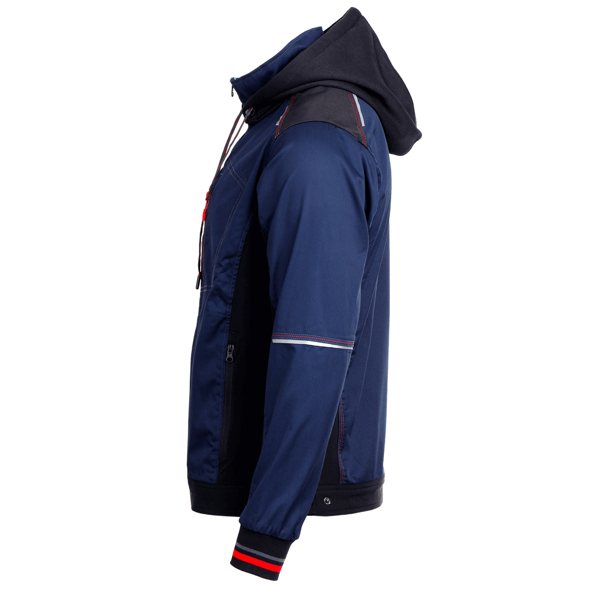 Jachetă de lucru STENSO REVOLT 4STRETCH BLEUMARIN/NEGRU/ROȘU