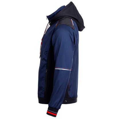 Jachetă de lucru STENSO REVOLT 4STRETCH BLEUMARIN/NEGRU/ROȘU