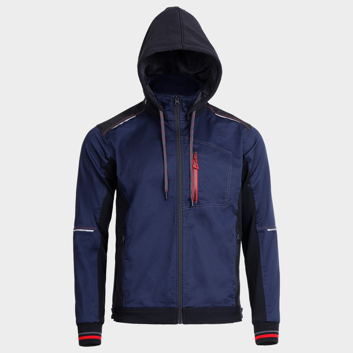 Jachetă de lucru STENSO REVOLT 4STRETCH BLEUMARIN/NEGRU/ROȘU