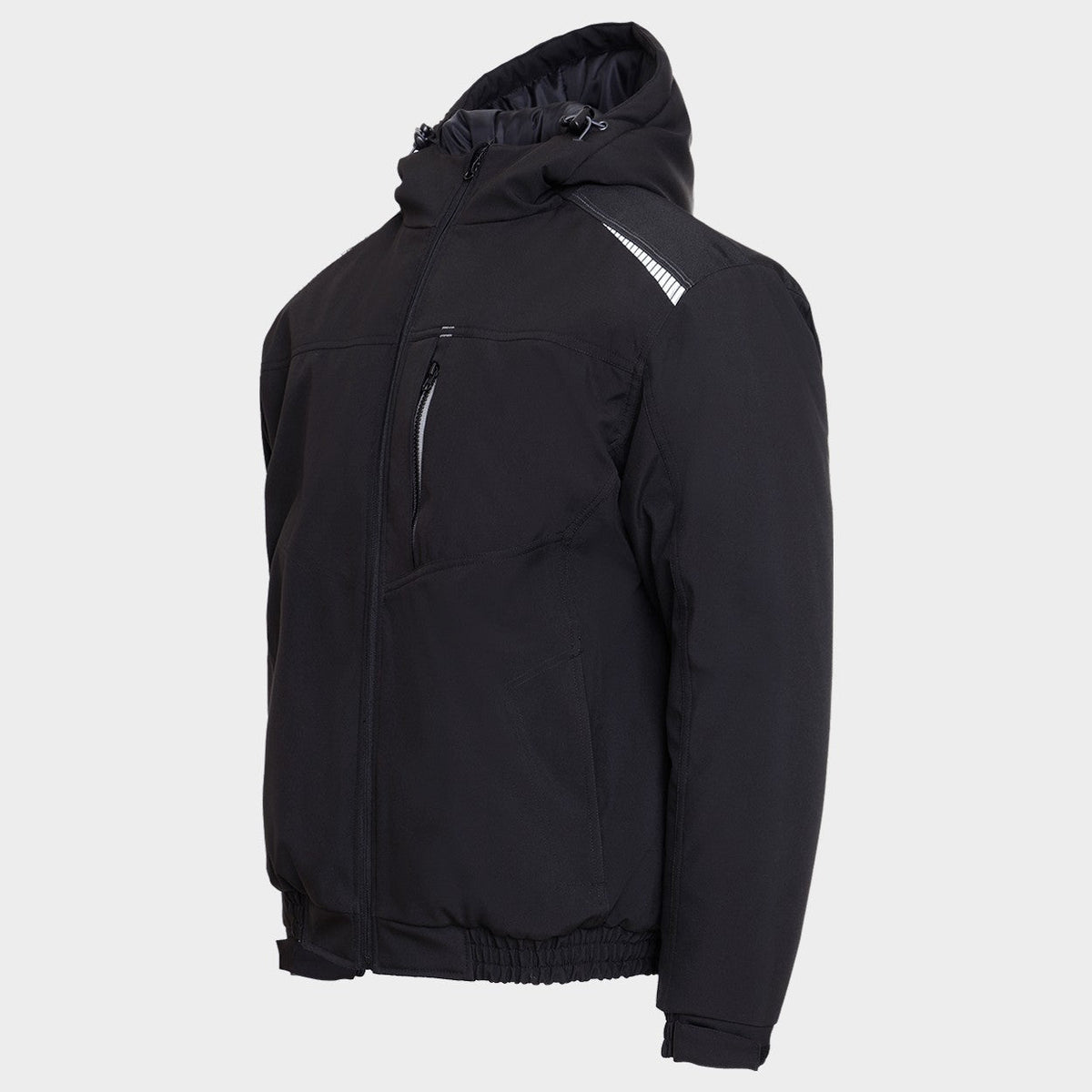 Geacă de lucru STENSO REVOLT SOFTSHELL WINTER NEGRU