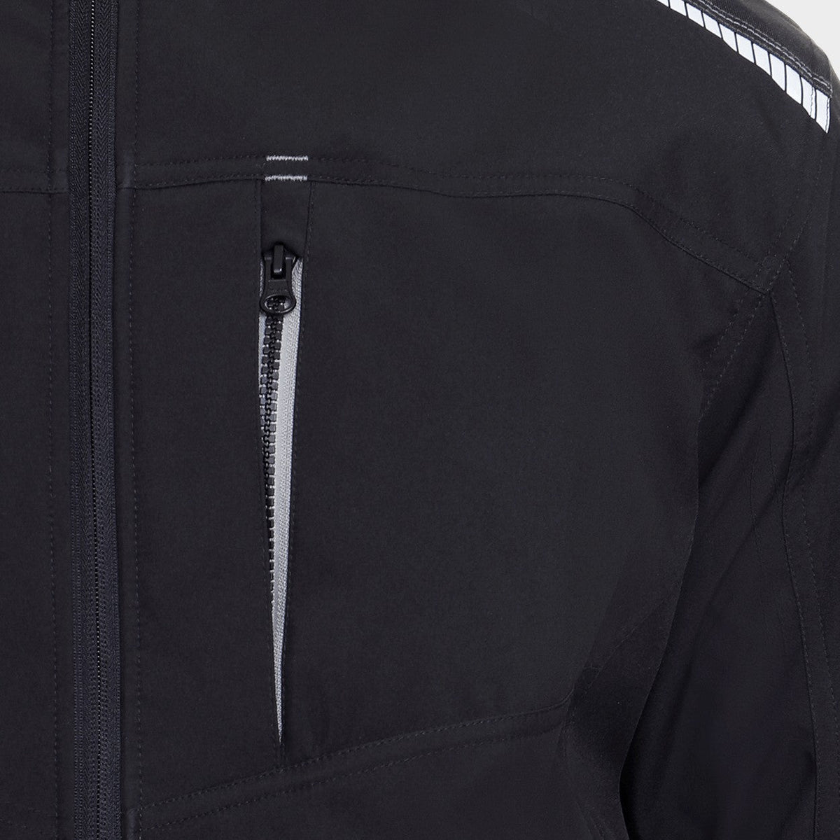 Geacă de lucru STENSO REVOLT SOFTSHELL WINTER NEGRU