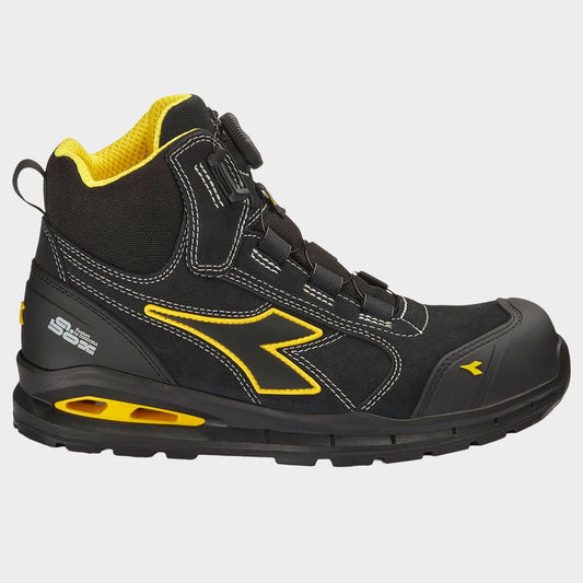 Încălțăminte de protecție DIADORA RUN A.BOX MSTR BOA MID S3S FO SR SC ESD BLACK