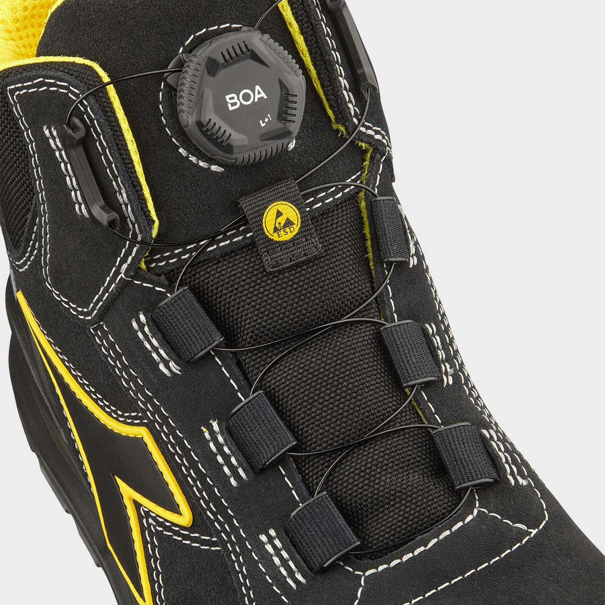 Încălțăminte de protecție DIADORA RUN A.BOX MSTR BOA MID S3S FO SR SC ESD BLACK