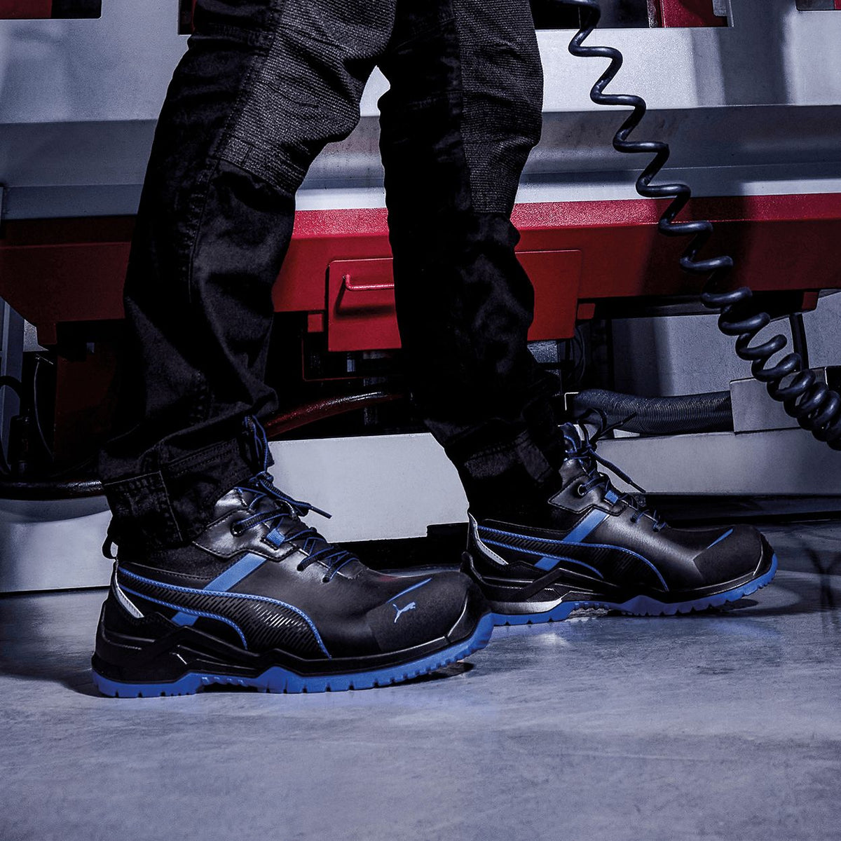 Încălțăminte de protecție PUMA KRYPTON MID S3S ESD FO SR BLUE