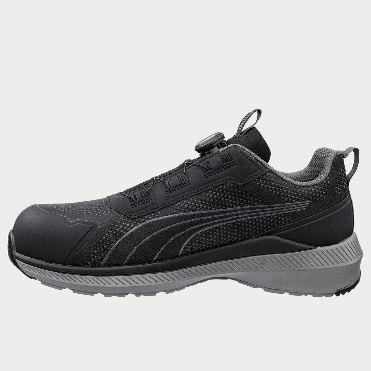 Încălțăminte de protecție PUMA SLIDE BLACK DISC LOW S1PS ESD FO HRO SR