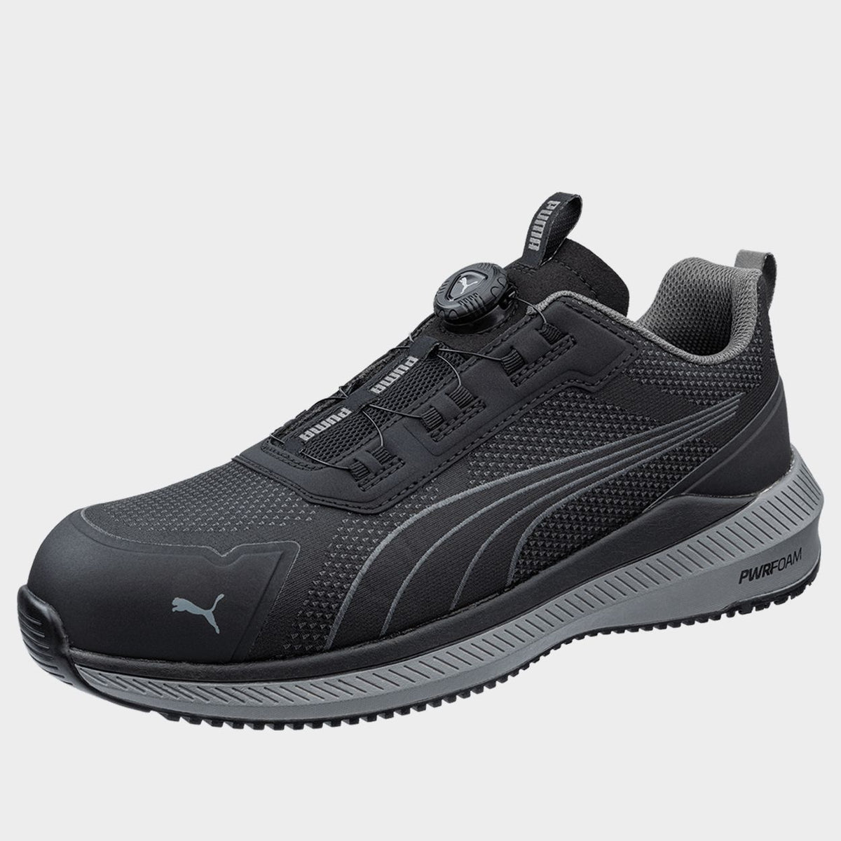 Încălțăminte de protecție PUMA SLIDE BLACK DISC LOW S1PS ESD FO HRO SR