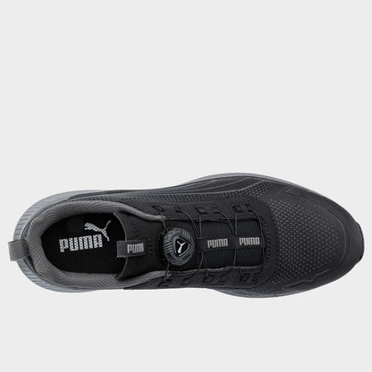 Încălțăminte de protecție PUMA SLIDE BLACK DISC LOW S1PS ESD FO HRO SR