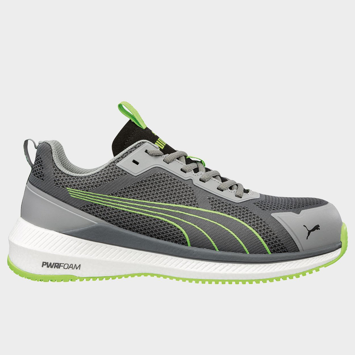 Încălțăminte de protecție PUMA SLIDE GREY/GREEN S1PS ESD FO HRO SR