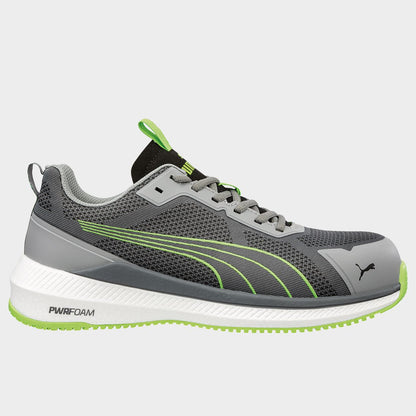 Încălțăminte de protecție PUMA SLIDE GREY/GREEN S1PS ESD FO HRO SR