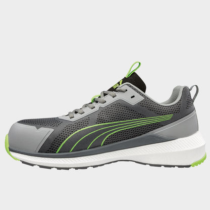 Încălțăminte de protecție PUMA SLIDE GREY/GREEN S1PS ESD FO HRO SR