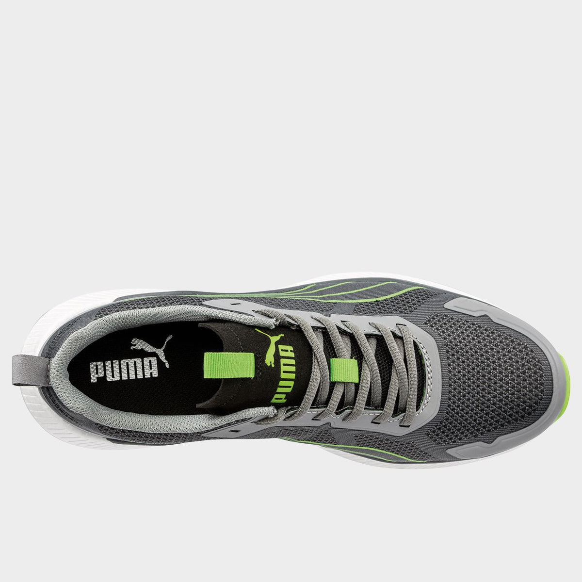 Încălțăminte de protecție PUMA SLIDE GREY/GREEN S1PS ESD FO HRO SR