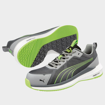 Încălțăminte de protecție PUMA SLIDE GREY/GREEN S1PS ESD FO HRO SR