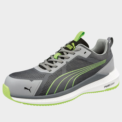 Încălțăminte de protecție PUMA SLIDE GREY/GREEN S1PS ESD FO HRO SR