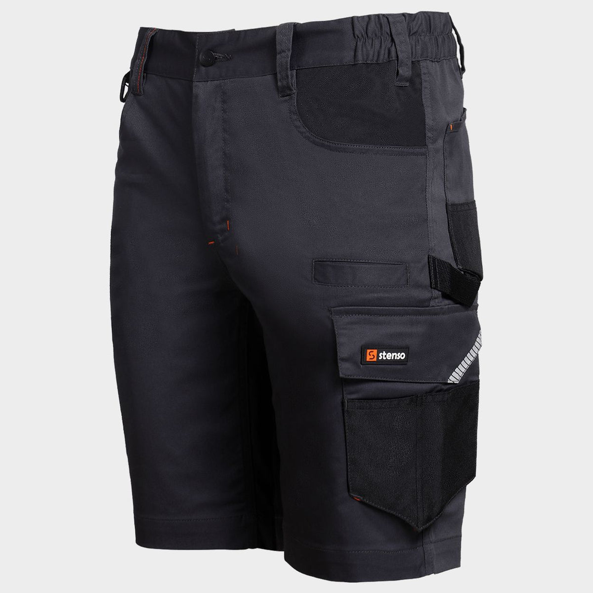 Pantaloni scurți de lucru Kastor Stretch STENSO GREY/ORANGE