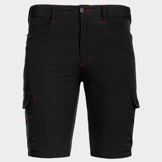 Pantaloni scurți de lucru STENSO VIGOR NEGRU/ROȘU