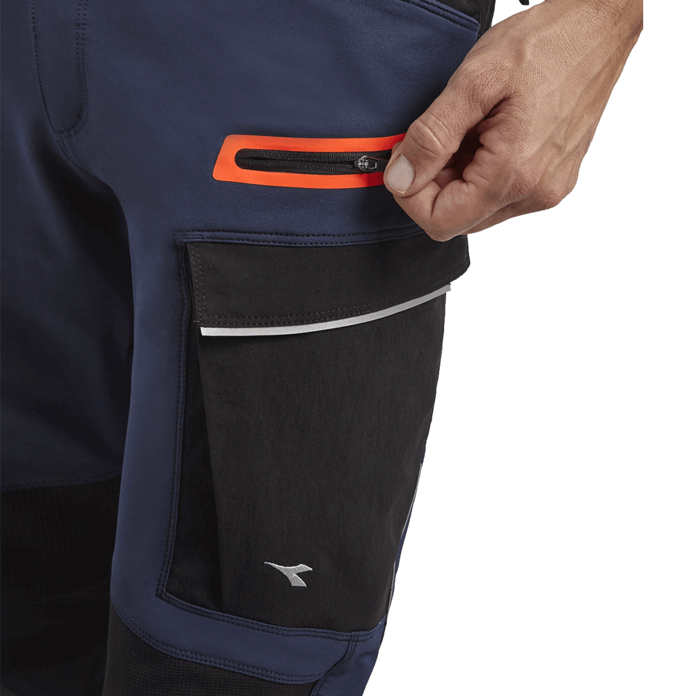 Pantaloni de lucru DIADORA PANT HYBRID CARGO BLACK/BLUE